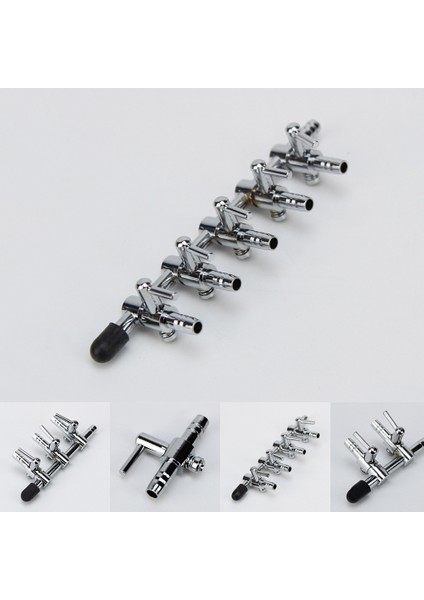 Dört Uç Stili Dayanıklı Paslanmaz Çelik Hava Akış Kontrol Dağıtıcı Kolu Oksijen Pompası Akvaryum Valf Balık Tankı Bölücü Aksesuarları (Yurt Dışından) fırsatları