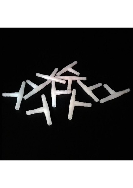 Plastik 3 Yollu Stil Çap 4mm Akvaryum Balık Tankı Hava Pompası Bağlantı T Şekilli Bağlayıcı Kontrol Valf Hava Boru Aksesuarları Plastik (Yurt Dışından)