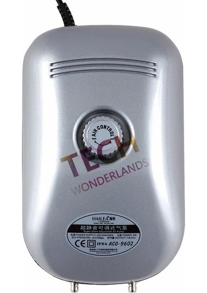 Aco 9602 Stili Haılea Aco Yeni Ultra Sessiz Ayarlanabilir Akvaryum Hava Pompası Balık Tankı Oksijen Hava Pompası Akvaryum Aksesuarları (Yurt Dışından) indirimleri