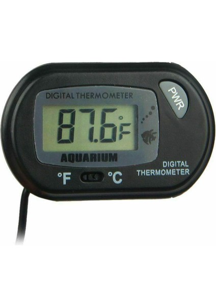 Siyah Stil LCD Dijital Ekran Akvaryum Termometresi Balık Tankı Su Sıcaklık Metre Akvaryum Sıcaklık Dedektörü Emişcisi ile (Yurt Dışından) fırsatları