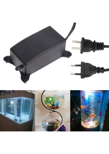 Ab Fiş Tarzı 220V Sessiz Akvaryum Hava Pompası Balık Tankı Ultra Sessiz Enerji Tasarruflu Yükseltme Pompası Oksijen Pompası Ayarlanabilir Eu Us Fiş Yeni (Yurt Dışından) modelleri