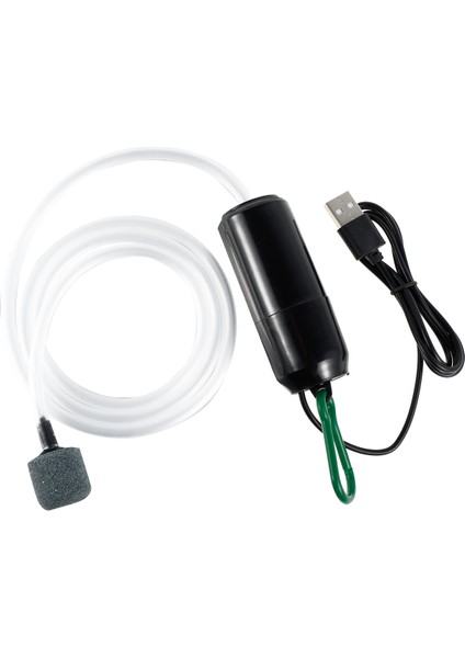 Beyaz Stil USB Oksijen Pompası Akvaryum Oksijen Hava Pompası Balık Tankı Hava Kompresörü Aerator Taşınabilir Mini Küçük Oksijenleyici Akvaryum Aksesuarları (Yurt Dışından)