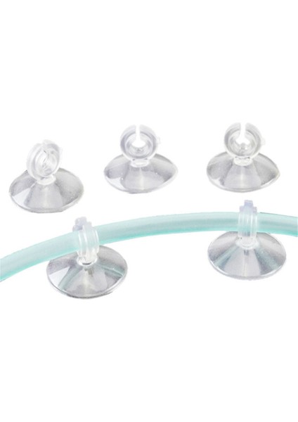 10 Adet Tarzı Akvaryum Emme Kupası Balık Tankı Oksijen Pompası Yumuşak Boru Havalandırıcı Tutucu Sabitleme Çerçevesi Sabitleme Emici (Yurt Dışından)