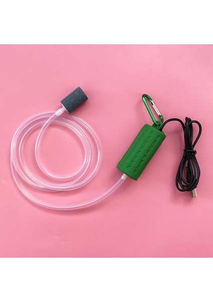 Orduyeşil Stil Akvaryum Balık Tankı Oksijen Hava Pompası Sessiz Taşınabilir Mini USB Enerji Tasarrufu Akvaryum Balık Tankı Aksesuarları Ev Su Ürünleri Pet Malzemeleri (Yurt Dışından)