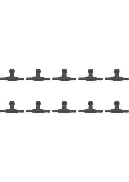 Siyah Stil 5 Adet Akvaryum Balık Tankı Hava Hattı Akış Kontrol Regülatörü Vana Anahtarı Oksijenli Pompa Valfi Için 4mm Hava Hattı Borusu (Yurt Dışından)