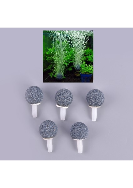 5 Adet Tarzı Akvaryum Silindir Şekilli Hava Taşı Mineral Kabarcıklar Serbest Bırakma Balık Tankı Pompası Hava Taşı Aerasyon Havalandırıcı Aksesuarları (Yurt Dışından)