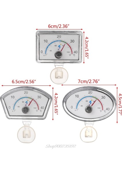 Yuvarlak Stil M Beden Akvaryum Termometre Işaretçi Balık Tankı Sıcaklık Kadran Daldırılabilir Emme Kupası Jy Dropship (Yurt Dışından) modelleri