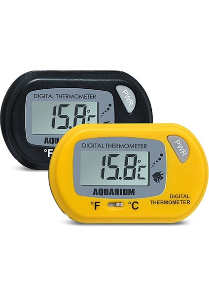 Siyah Stil Dijital Akvaryum Balık Tankı Termograf Sürüngen Termometresi Sera Su Sıcaklık Testi LCD Ekran ile (Yurt Dışından) fırsatları