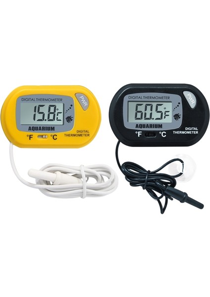 Siyah Stil Dijital Akvaryum Balık Tankı Termograf Sürüngen Termometresi Sera Su Sıcaklık Testi LCD Ekran ile (Yurt Dışından) indirimleri