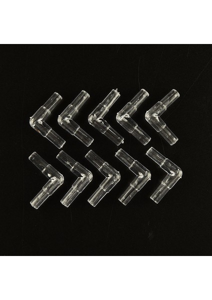 Net Stil Tek Boyut L Şekilli Hava Hattı Boru Bağlantıları Akvaryum Balık Tankı Plastik Şeffaf 2 Yollu Net Dirsek Bağlayıcı (Yurt Dışından) modelleri