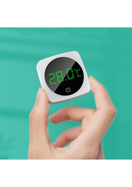 Akvaryum Yapışkanlı Termometre LCD Dijital Balık Tankı Termometreler Büyük Ekran Monitör Terraryum Sıcaklık Ölçer ℃ (Yurt Dışından)