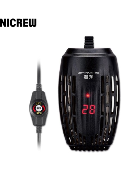 Siyah Stil 50W Nıcrew Akvaryum Isıtıcı Daldırma Balık Tankı LCD Ekran Dijital Ayarlanabilir Su Isı Çubuğu Sabit Sıcaklık Kontrolü (Yurt Dışından) fiyatları