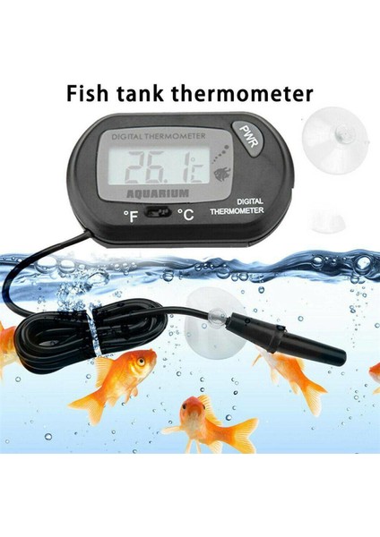Gösterilen Stil Gibi LCD Dijital Akvaryum Termometresi Daldırılabilir Su Sıcaklık Ölçer Balık Tankı Termometresi Akvaryum Araçları (Yurt Dışından) indirimleri