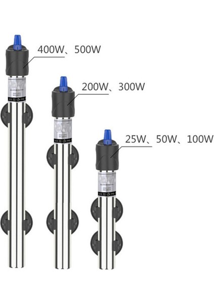 Beyaz Stil 100W Paslanmaz Çelik Ayarlanabilir Otomatik Akvaryum Balık Tankı Su Sıcaklık Termostat Isıtıcı (Yurt Dışından) fiyatları