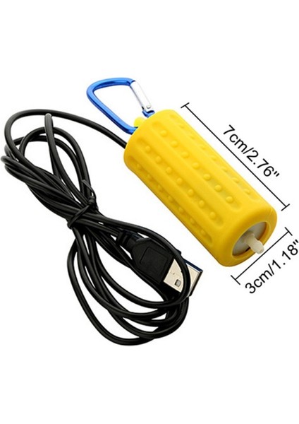 Y Tarzı Tek Boyut Oksijenatör Balık Akvaryumu Filtre Pompası USB Hava Akışı Mini Balık Aksesuarları Tank Fonksiyon Ultra Sessiz Yüksek Enerji Verimli (Yurt Dışından) modelleri