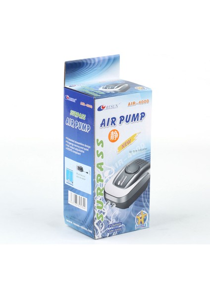 3W Tarzı Au Fişi Sessiz Akvaryum Hava Pompası Balık Tankı Oksijen Hava Kompresörü Aerator Akvaryum Hava Akışı Yapıcı Pompası Için Balık Deniz Bitkisi Tankı (Yurt Dışından) fiyatları