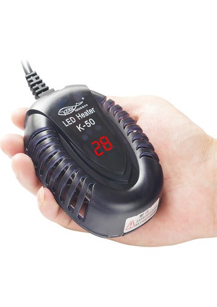 K-50 Stili 75W Akvaryum Termostatı LED Ekranlı Dijital Balık Tankı Su Isıtıcısı Daldırma Sıcaklık Kontrol Cihazı (Yurt Dışından)