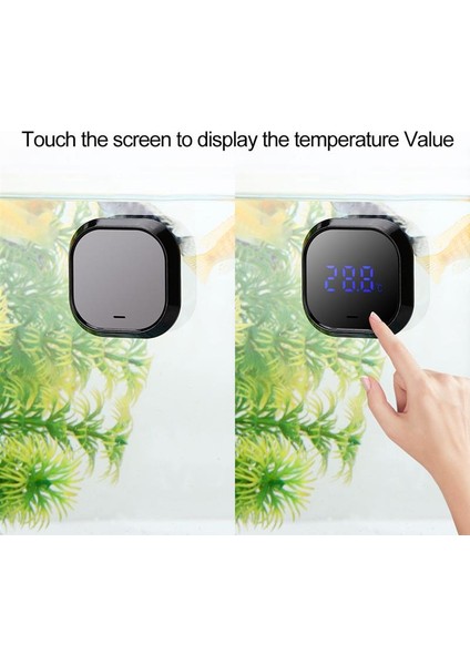 Siyah Stil Yüksek Hassasiyetli Akvaryum Termometresi Anahtar Ekran Gösterisi LCD Dijital Balık Tankı Yüksek Hassasiyetli Dijital Su Termometresi (Yurt Dışından) fırsatları