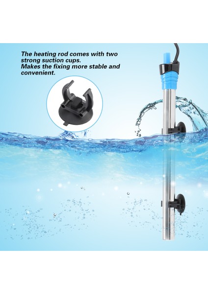 300W Tarzı Dalış Akvaryum Balık Tankı Paslanmaz Çelik Isıtıcı Hızlı Isıtma Termostat Isıtma (Yurt Dışından) fırsatları