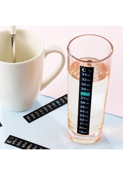 Akvaryum Balık Tankı Termometre Şerit Dijital Sıcaklık Isı Göstergesi Sticker Balık Tankı Sıvı Sıcaklık Test Cihazı (Yurt Dışından)