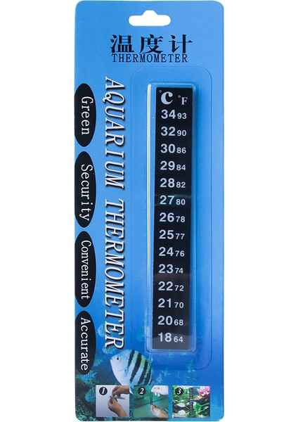 Akvaryum Balık Tankı Termometre Şerit Dijital Sıcaklık Isı Göstergesi Sticker Balık Tankı Sıvı Sıcaklık Test Cihazı (Yurt Dışından) modelleri