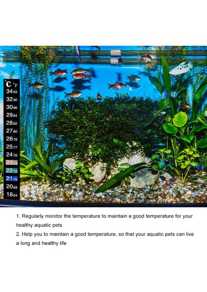 Akvaryum Balık Tankı Termometre Şerit Dijital Sıcaklık Isı Göstergesi Sticker Balık Tankı Sıvı Sıcaklık Test Cihazı (Yurt Dışından) fırsatları