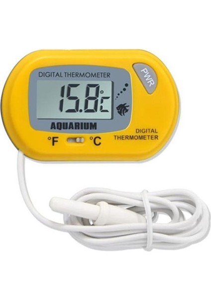 Sarı Stil LCD Dijital Akvaryum Termometresi Balık Tankı Su Sıcaklık Metre Akvaryum Sıcaklık Balık Alarmı Pet Malzemeleri Aracı (Yurt Dışından)