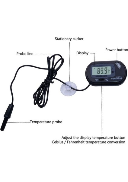 Sarı Stil LCD Dijital Akvaryum Termometresi Balık Tankı Su Sıcaklık Metre Akvaryum Sıcaklık Balık Alarmı Pet Malzemeleri Aracı (Yurt Dışından) indirimleri