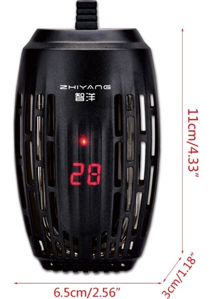 No.25 Tarzı Akvaryum Isıtıcı Balık Tankı Kaplumbağa Daldırılabilir Termostat Göstergesi (Yurt Dışından) fiyatları