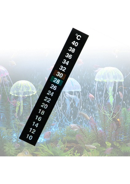 B Tarzı 3 Adet Akvaryum Balık Tankı Şerit Yapışkan Renk Değiştirme Termometre Sticker Sıcaklık Temp Ölçüm Sticker Araçları (Yurt Dışından)