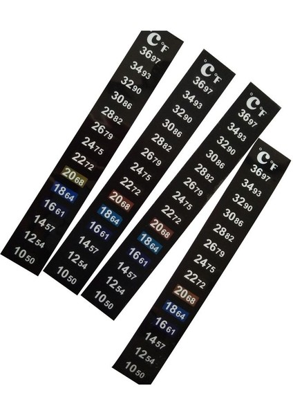 B Tarzı 3 Adet Akvaryum Balık Tankı Şerit Yapışkan Renk Değiştirme Termometre Sticker Sıcaklık Temp Ölçüm Sticker Araçları (Yurt Dışından) fiyatları