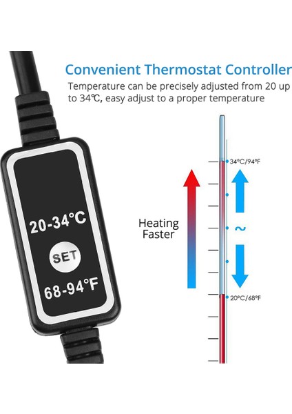 Abd Fiş Stili 25W Nıcrew Daldırılabilir Dijital Akvaryum Isıtıcı ile Akıllı LED Sıcaklık Ekranı Balık Tankı Sıcaklık Ayarı 25W 50W (Yurt Dışından) indirimleri