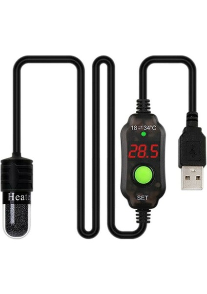 Mini Akvaryum Balık Tankı Isıtıcı USB Isıtma Çubuğu Daldırma Termostat Isıtıcı Dijital LED Elektrikli Isıtma Çubukları Balık Kaplumbağa Için (Yurt Dışından)