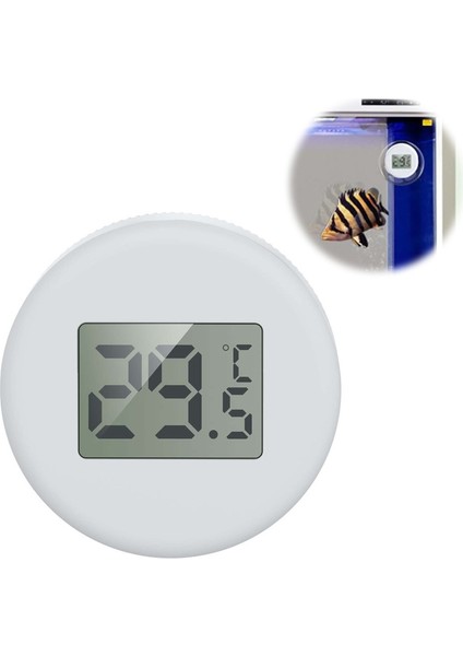 Akvaryum Termometresi LCD Dijital Ekran Dalış Suya Sıcaklık Metre Balık Tankı Akvaryum Sıcaklık Kontrolü Için (Yurt Dışından)
