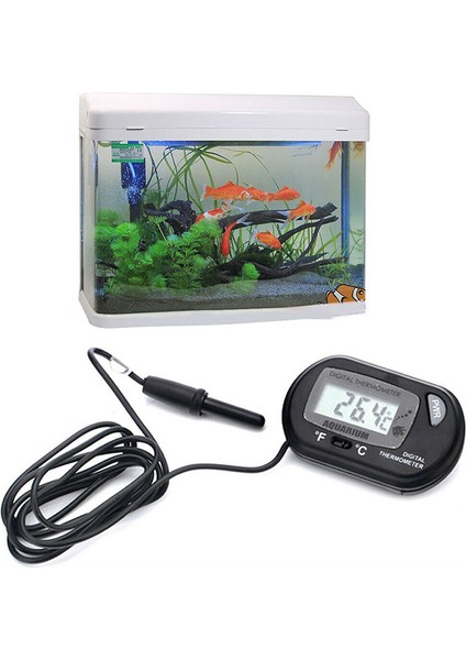 Sarı Stil Akvaryum Balık Tank Termometre LCD Dijital Ekran Celsius ve Fahrenheit Termometre Balık ve Su Ürünleri Evcil Hayvan Malzemeleri (Yurt Dışından) modelleri