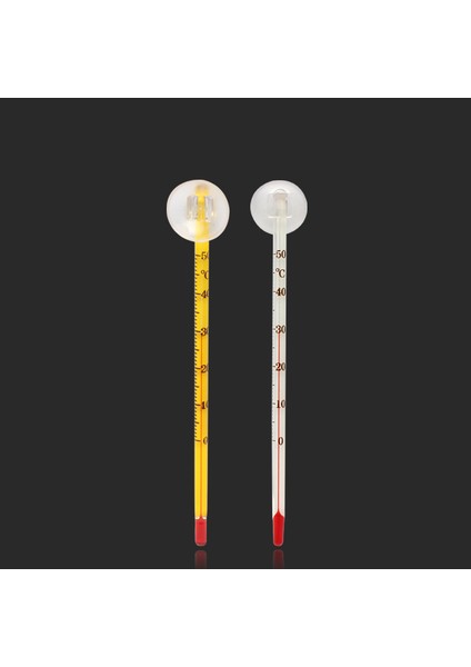 Rasgele Stil 1 Adet Akvaryum Termometresi Evde Sıcaklık Test Ekipmanı Cam Tüp Emiş Kupası Su Üstünde Yüzen Daldırılabilir Balık Tankı Termometresi Evcil Hayvan Malzemeleri (Yurt Dışından)