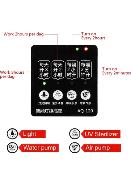 B Tarzı Akvaryum Akıllı Zamanlayıcı Priz Balık Tankı Işık Kontrol Cihazı Dimmer Modülatörü (Yurt Dışından) fırsatları