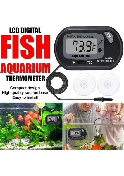 1 Adet Tarzı Suya Dayanıklı LCD Dijital Akvaryum Termometresi Dalgıç Su Sıcaklık Ölçer Balık Tankı Sıcaklık Kontrol Aracı (Yurt Dışından) fırsatları