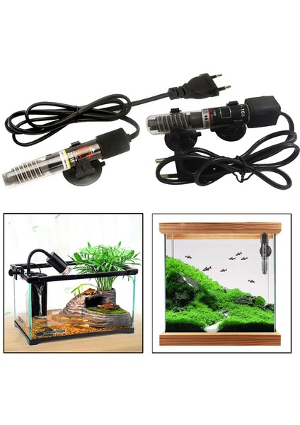 25W Tarzı Küçük Akvaryum Isıtıcı Daldırılabilir Tatlısu Deniz Ayarlanabilir Ab Fişi (Yurt Dışından) fırsatları