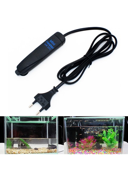 Siyah Stil Akvaryum Daldırılabilir Isıtıcı 8W Balık Tankı Ayarlanabilir Su Isıtıcı Çubuğu Sıcaklık Kontrolü Malzemeler Aracı (Yurt Dışından) fiyatları