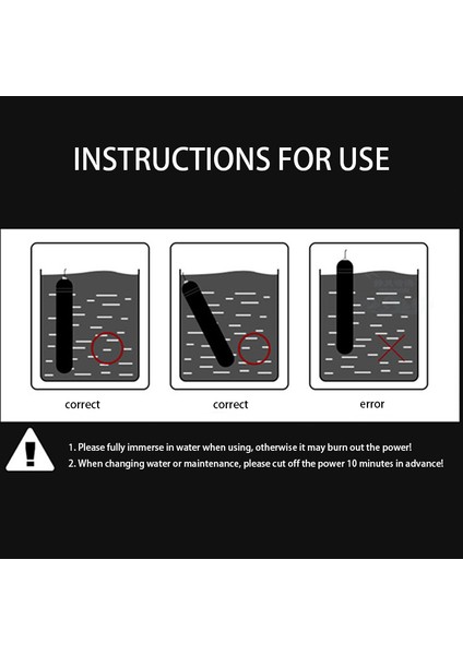 Siyah Stil Akvaryum Daldırılabilir Isıtıcı 8W Balık Tankı Ayarlanabilir Su Isıtıcı Çubuğu Sıcaklık Kontrolü Malzemeler Aracı (Yurt Dışından) indirimleri
