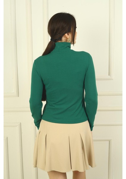 Kadın Önü Pencereli Düğüm Detaylı Likralı Bluz fırsatları