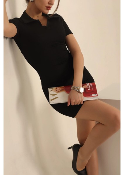 Polo Yaka Mini Elbise modelleri