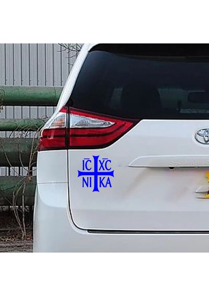 10X10 cm Çeşitli Boyutlarda Renkli Ortodoks Hristiyanlık Ic Xc Ni Ka Araba Sticker Vinil Çıkartma Suya Dayanıklı Çıkartmalar Kamyon Tampon Üzerinde (Yurt Dışından)