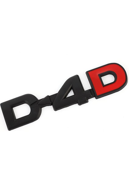 Siyah D-4d Toyota Corolla Rav4 Camry Crown Prıus Reız Vıos Hıghlander Prado Corolla Tundra Için D4D D-4d Logo Araba Sticker Amblemi Rozeti Decal (Yurt Dışından)