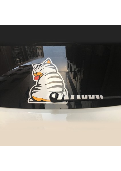 Pembe Yaratıcı Araba Sticker Ön Cam Arka 3D Kedi Kuyruğu Pencereli Silecek Çıkartma Sticker Komik Dekorasyon Aksesuarları (Yurt Dışından) indirimleri