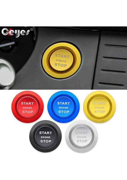 Kırmızı Başlangıç ​​yüzüğü Ceyes Araba Stil Aksesuarları Start Stop Motor Düğmesi Kapak Trim Sticker Kılıfı Land Rover Discovery Sport 5 Range Rover Için (Yurt Dışından) fiyatları