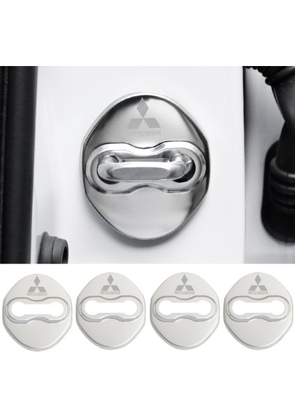 A-Mavi M Mitsubishi Outlander Pajero Sport Eclipse Cross Asx Lancer-Ex Phev Ev Sticker Aksesuarları Için Araba Kapı Kilidi Kapağı Amblem Kılıfı (Yurt Dışından) fırsatları