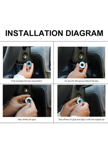 Gümüş Rengi Volkswagen Golf Vw Polo Passat Audi Iç Aksesuarları Için Araba Motor Başlatma Ateşleme Kapağı Süsleme Halkası Sticker Kılıfı (Yurt Dışından) modelleri