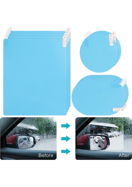 Tip5 Araba Arka Görüş Aynası Koruyucu Film Yağmur Geçirmez Film Otomatik Silecek Camı Anti Sis Su Geçirmez Net Film Oto Sticker Araç Aksesuarları (Yurt Dışından)